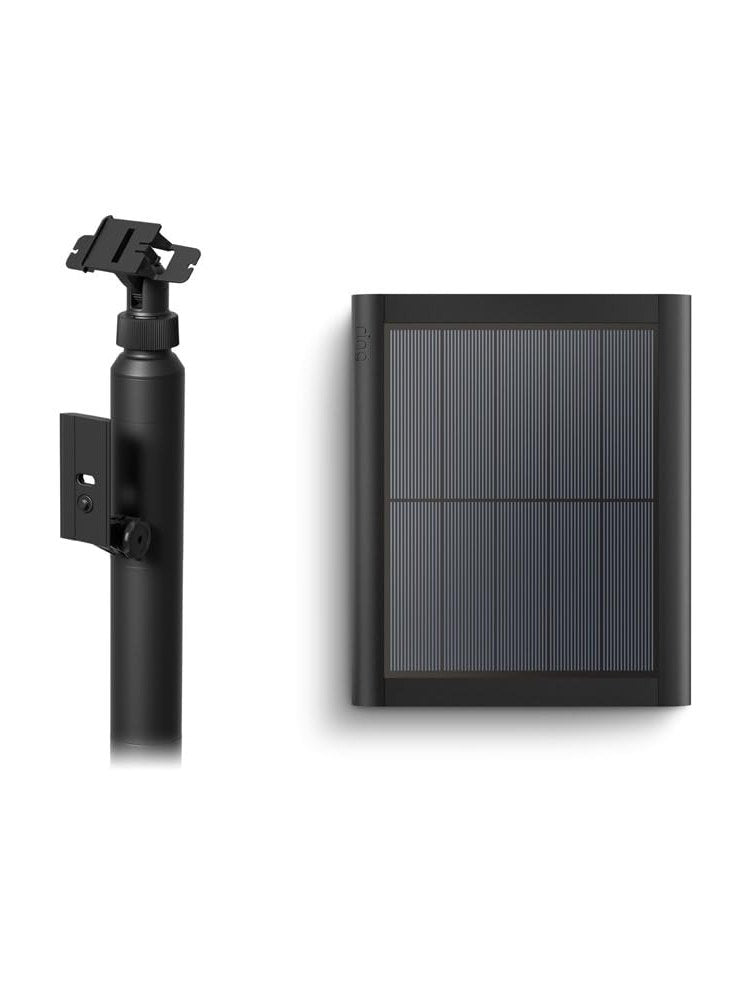 All-New Ring Stake Mount for Cameras and Solar Panels with Ring Solar Panel (2nd Generation), 4W for Stick Up Cam, Stick Up Cam Pro, Spotlight Cam Plus, Spotlight Cam Pro, Black