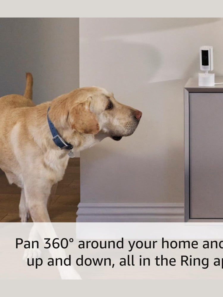 Ring Pan-Tilt Indoor Cam | See all around with 360° pan coverage, HD video, plus Two-Way Talk (2024 release) | 2-Pack, White