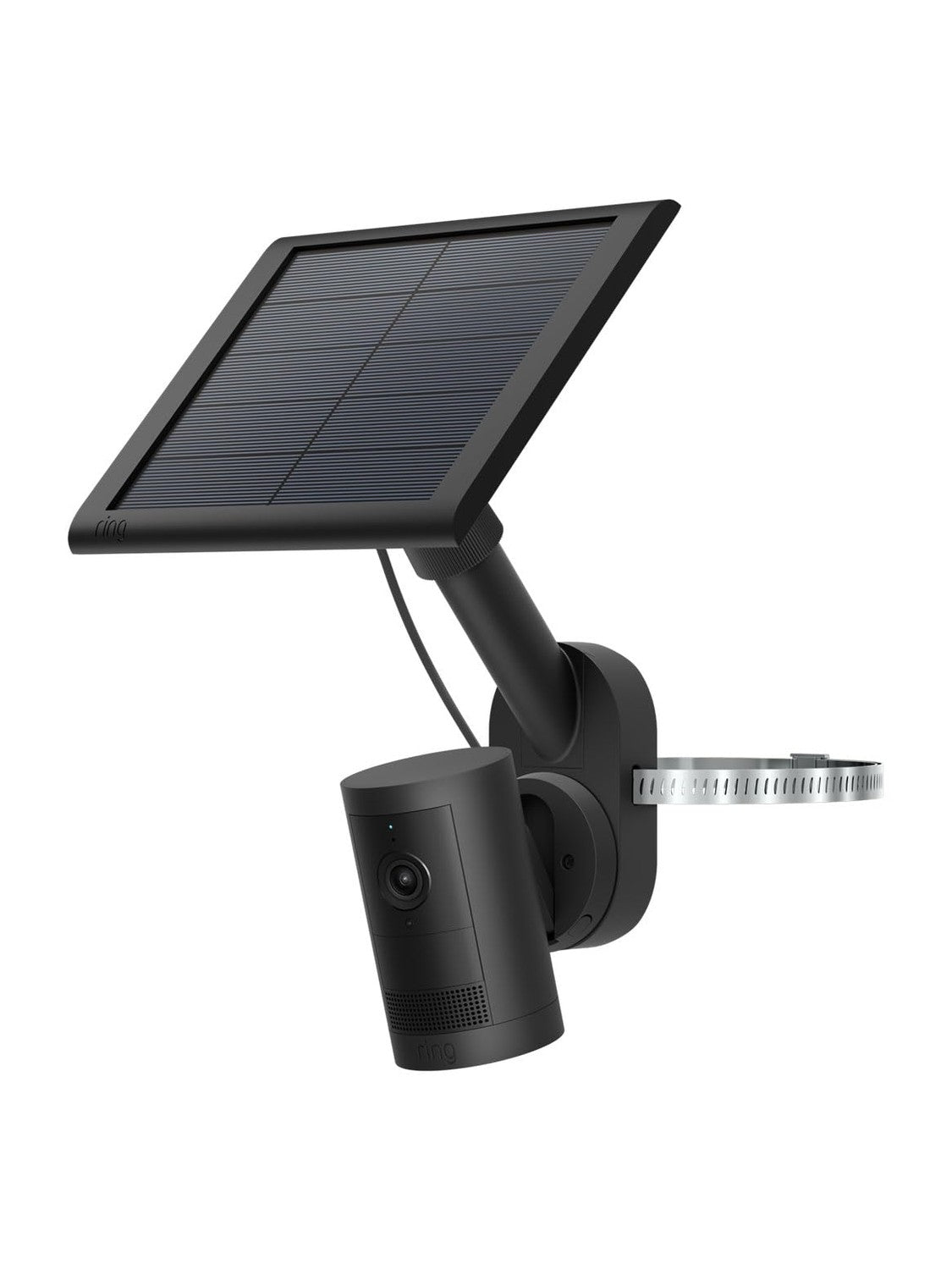 All-New Ring Pole and Wall Mount for Cameras and Solar Panels, Black