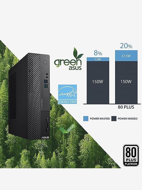 ASUS ExpertCenter D5 Small Form Factor Desktop PC, Intel Core i7-13700, 16GB DDR4 RAM, 1TB PCIe SSD, Windows 11 Pro, Black, D500SE-AH704