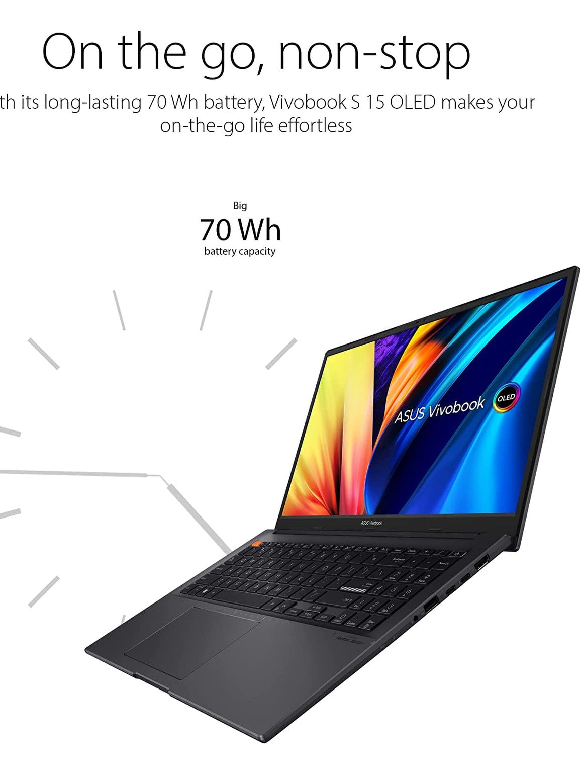 ASUS Vivobook S 15 2023 Laptop 15.6" FHD OLED 14-Core 12th Intel Core i7-12700H 32GB DDR4 1TB SSD Iris Xe Graphics Thunderbolt 4 Wi-Fi 6E Backlit Keyboard Fingerprint Windows 11 Pro w/ONT 32GB USB