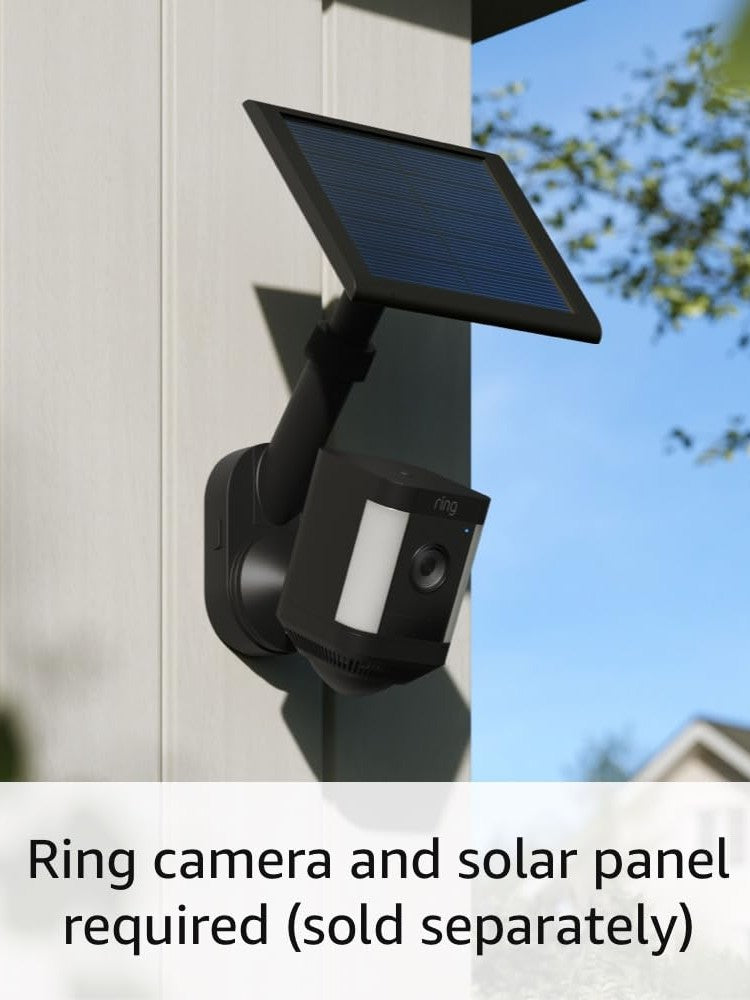 All-New Ring Pole and Wall Mount for Cameras and Solar Panels, Black