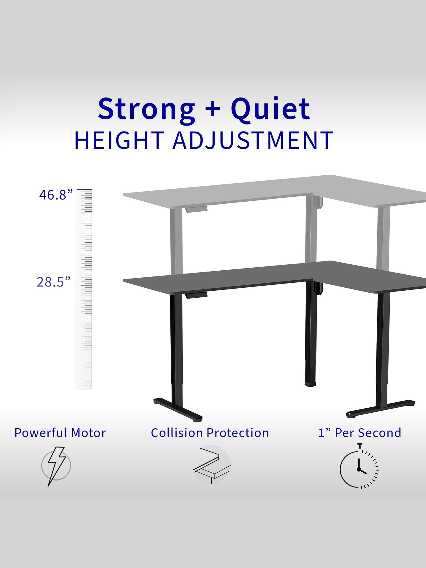 VIVO Electric Corner L-Shaped 75 x 63 inch Standing Desk, Height Adjustable, Memory Controller, Dark Walnut Top Black Frame, DESK-E3CTD-75