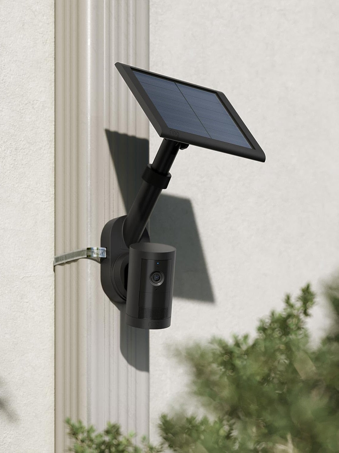 All-New Ring Pole and Wall Mount for Cameras and Solar Panels, Black