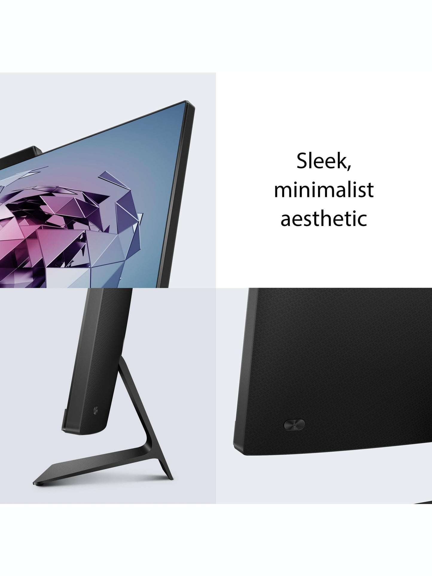 ASUS M3702 All-in-One, 27” FHD Display, AMD Ryzen™ 5 7520U Processor, 16GB RAM, 1TB SSD, Windows 11 Home, Kensington Lock, Black, M3702WFA-PB506