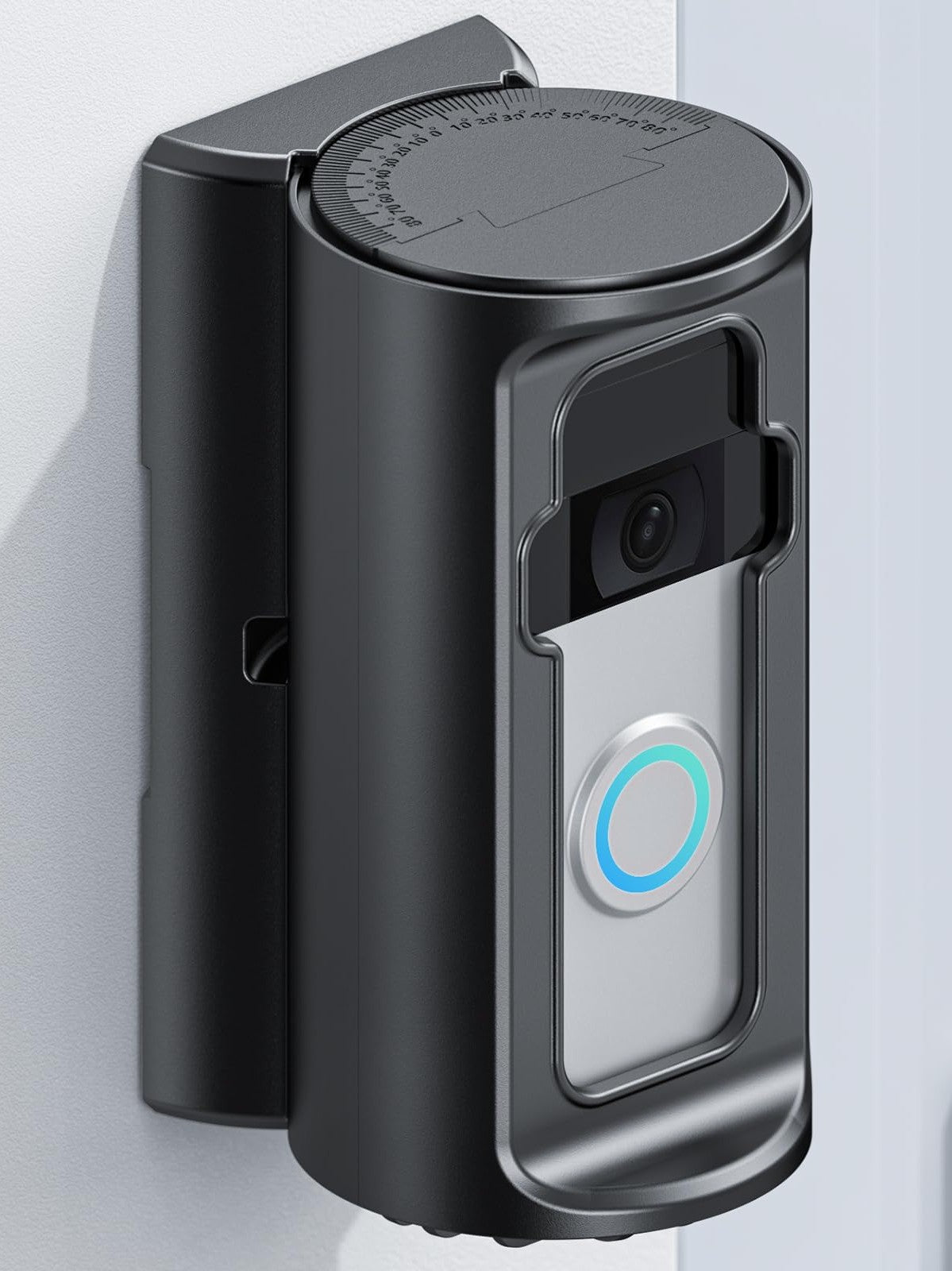 Adjustable 360° Degree Doorbell Angle Mount Compatible with Ring/Blink Wireless Video Doorbell/Battery Doorbell Plus/Pro Mount, Ring Camera Holder Door Mount no Drill