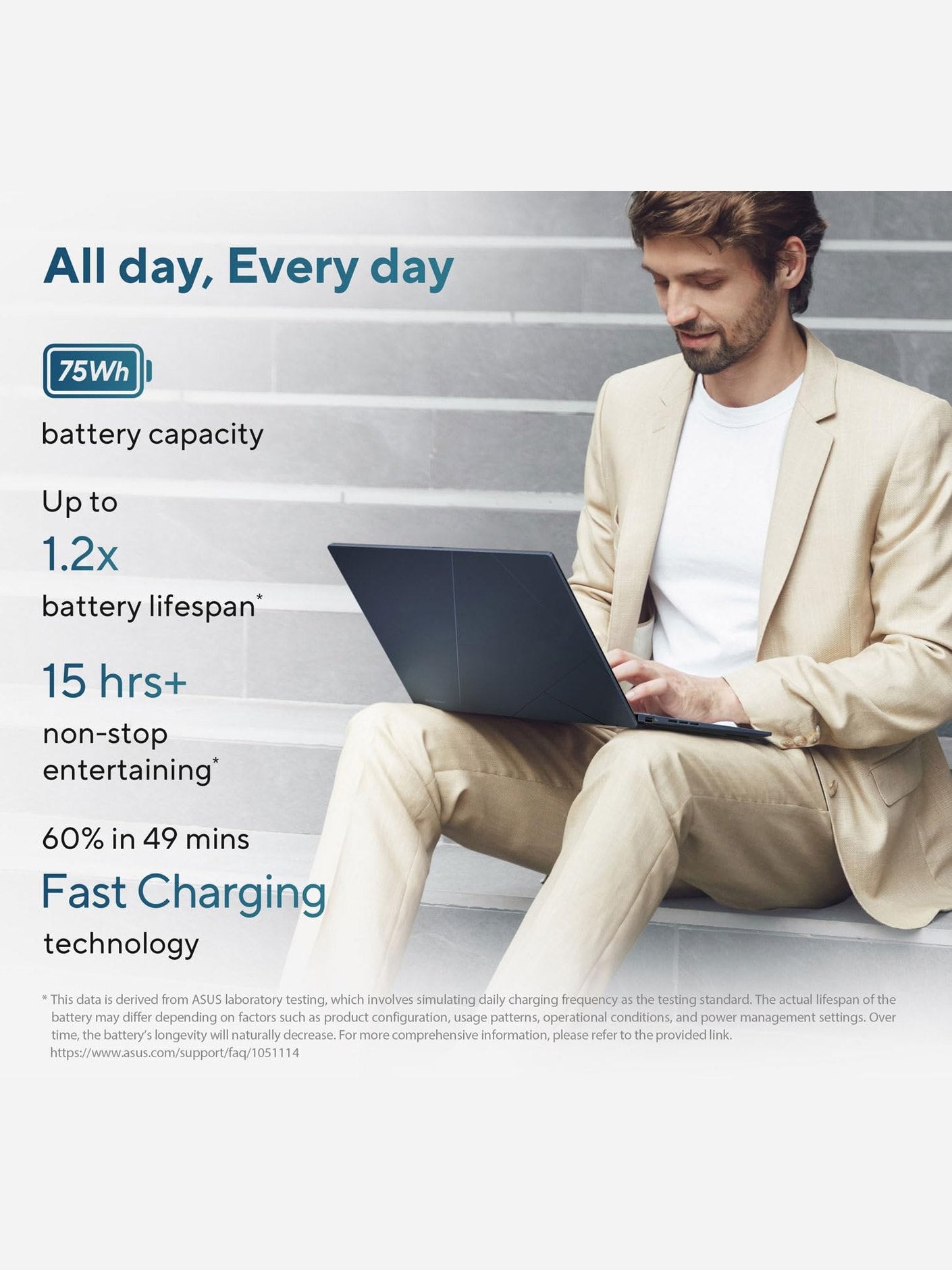 Asus ZenBook 14 OLED Q415 Business Laptop (14" FHD+ Touchscreen, 14-Core Ultra 5 125H (> i7-1360P), 8GB DDR5 RAM, 1TB SSD) AI PC, 15-Hr Long Battery Life, FHD Webcam, Win 11 Home w/AI Copilot