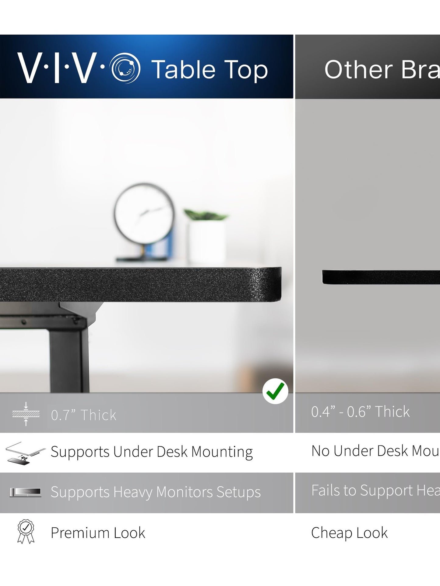 VIVO Electric 2-Tier Corner L-Shaped 63 x 55 inch Standing Desk, Height Adjustable, Memory Controller, Black Top Black Frame, Dark Gray Drawers, DESK-E3CVB