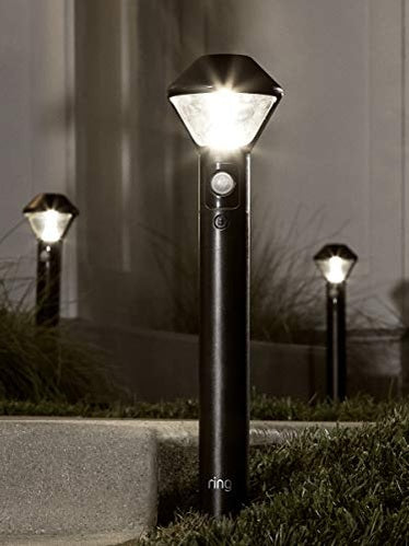 Ring Smart Lighting – Pathlight, Battery-Powered, Outdoor Motion-Sensor Security Light, Black (Starter Kit: 2-pack)