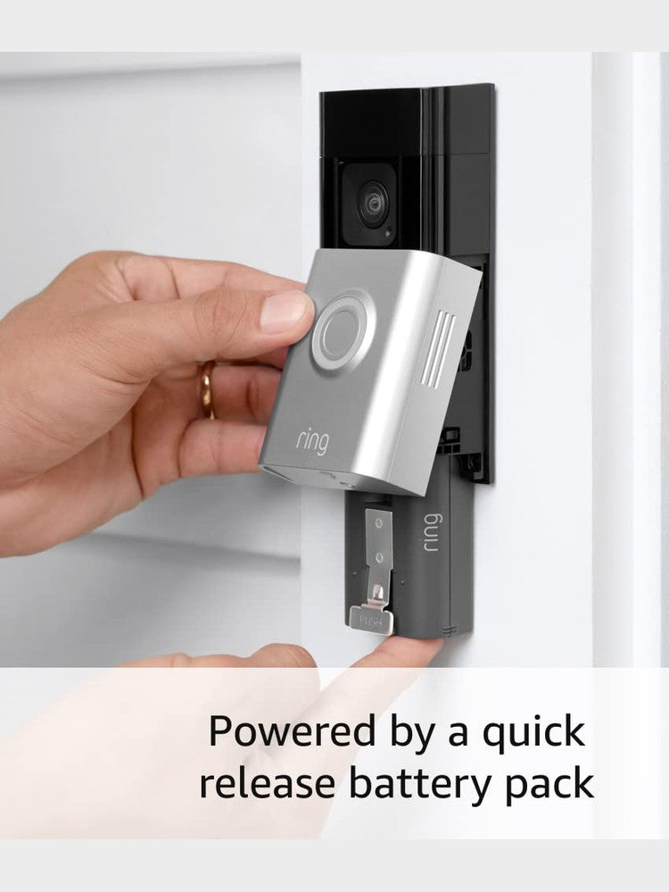 All-new Ring Battery Doorbell Plus with Ring Spotlight Cam Plus, (White) and Ring Alarm 14-Piece (White)