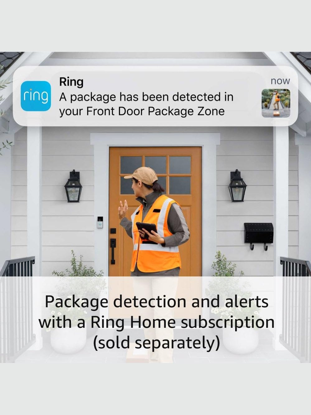 All-new Ring Battery Doorbell Plus with Ring Spotlight Cam Plus, (White) and Ring Alarm 14-Piece (White)