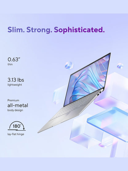 ASUS Vivobook S 15 Laptop; Copilot+ PC, 15.6” 3K 120Hz OLED Display, Qualcomm Snapdragon X Elite X1E-78-100 12-Core Processor, 16GB RAM, 1TB SSD, Windows 11 Home, Cool Silver, S5507QAD-PS96